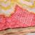 White & Red Printed Semi-Stitched Lehenga & Unstitched Blouse With Dupatta