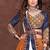 Embroidered Thread Work Semi-Stitched Lehenga & Blouse With Dupatta