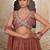 Embroidered Thread Work Semi-Stitched Lehenga & Unstitched Blouse With Dupatta