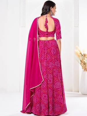 Printed Ready to Wear Lehenga & Unstitched Blouse With Dupatta 4