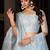 Embroidered Thread Work Semi-Stitched Lehenga & Unstitched Blouse With Dupatta