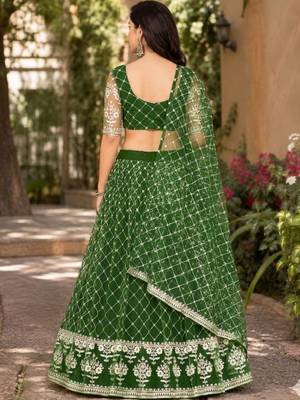 Embroidered Ready to Wear Lehenga & Unstitched Blouse With Dupatta 2