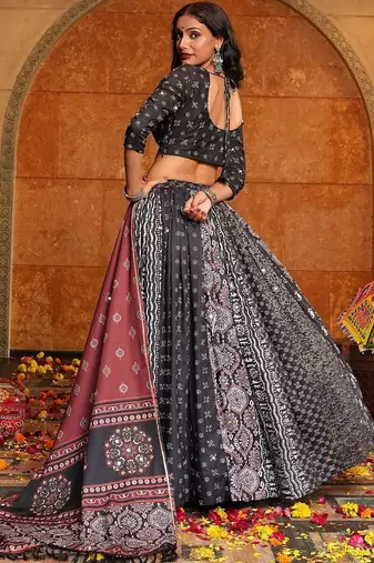 Printed Ready to Wear Lehenga & Blouse With Dupatta
