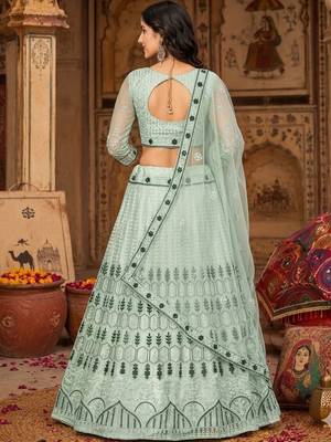 Embroidered Ready to Wear Lehenga & Unstitched Blouse With Dupatta 2