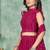 Embroidered Thread Work Semi-Stitched Lehenga & Unstitched Blouse With Dupatta