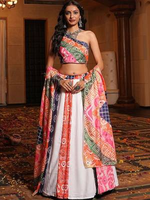 Printed Ready to Wear Lehenga & Blouse With Dupatta 1