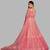 Pink Embroidered Thread Work Semi-Stitched Lehenga & Unstitched Blouse With Dupatta