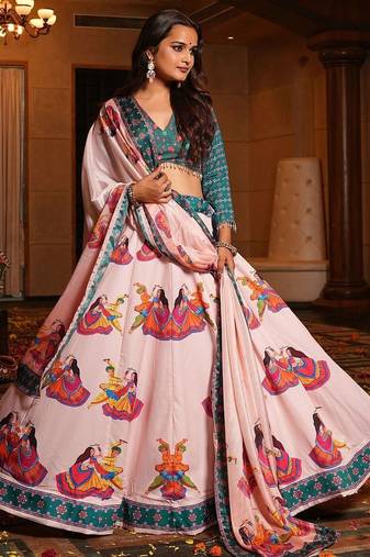 Printed Ready to Wear Lehenga & Blouse With Dupatta