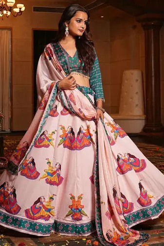 Printed Ready to Wear Lehenga & Blouse With Dupatta