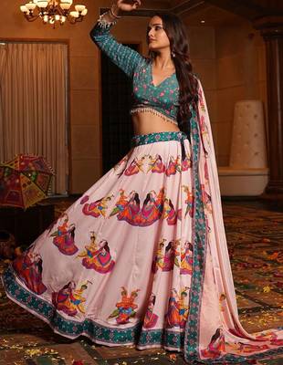 Printed Ready to Wear Lehenga & Blouse With Dupatta 2