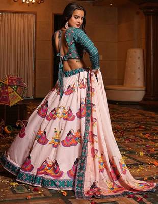 Printed Ready to Wear Lehenga & Blouse With Dupatta 3