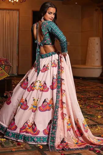 Printed Ready to Wear Lehenga & Blouse With Dupatta