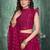 Embroidered Thread Work Semi-Stitched Lehenga & Unstitched Blouse With Dupatta