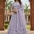 Embroidered Thread Work Semi-Stitched Lehenga & Blouse With Dupatta