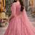 Embroidered Thread Work Semi-Stitched Lehenga & Blouse With Dupatta