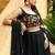 Embroidered Mirror Work Semi-Stitched Lehenga & Blouse With Dupatta