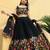 Embroidered Mirror Work Semi-Stitched Lehenga & Blouse With Dupatta