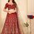 Embroidered Thread Work Semi-Stitched Lehenga & Blouse With Dupatta