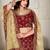 Embroidered Thread Work Semi-Stitched Lehenga & Blouse With Dupatta