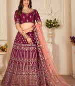 Embroidered Thread Work Ready to Wear Lehenga & Blouse With Dupatta