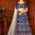 Embroidered Thread Work Semi-Stitched Lehenga & Blouse With Dupatta