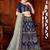 Embroidered Thread Work Semi-Stitched Lehenga & Blouse With Dupatta
