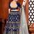 Embroidered Thread Work Semi-Stitched Lehenga & Blouse With Dupatta