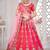 Embroidered Semi-Stitched Lehenga & Blouse With Dupatta