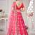 Embroidered Semi-Stitched Lehenga & Blouse With Dupatta