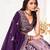 Embroidered Thread Work Semi-Stitched Lehenga & Unstitched Blouse With Dupatta