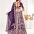 Embroidered Thread Work Semi-Stitched Lehenga & Unstitched Blouse With Dupatta