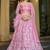 Embroidered Sequinned Semi-Stitched Lehenga & Blouse With Dupatta