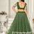 Embroidered Semi-Stitched Lehenga & Unstitched Blouse With Dupatta
