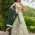Embroidered Thread Work Semi-Stitched Lehenga & Blouse With Dupatta