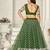 Embroidered Semi-Stitched Lehenga & Unstitched Blouse With Dupatta