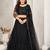 Embroidered Sequinned Semi-Stitched Lehenga & Unstitched Blouse With Dupatta