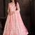 Embroidered Thread Work Semi-Stitched Lehenga & Blouse With Dupatta