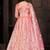 Embroidered Thread Work Semi-Stitched Lehenga & Blouse With Dupatta