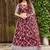 Embroidered Thread Work Semi-Stitched Lehenga & Blouse With Dupatta