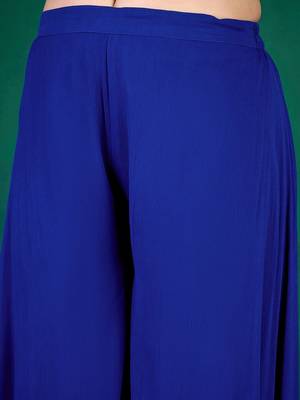 Alina cut floral embroidered v-neck kurta with palazzo 3