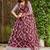 Embroidered Thread Work Semi-Stitched Lehenga & Blouse With Dupatta