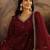 Embroidered sequence kurta & palazzos with dupatta set