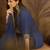 Embroidered sequence kurta & palazzos with dupatta set