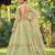 Embroidered Thread Work Semi-Stitched Lehenga & Unstitched Blouse With Dupatta