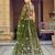 Embroidered Thread Work Semi-Stitched Lehenga & Unstitched Blouse With Dupatta