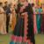 Thread Work Semi-Stitched Lehenga & Unstitched Blouse With Dupatta