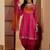 Ethnic motifs embroidered round neck sequinned kurta with patiala & dupatta