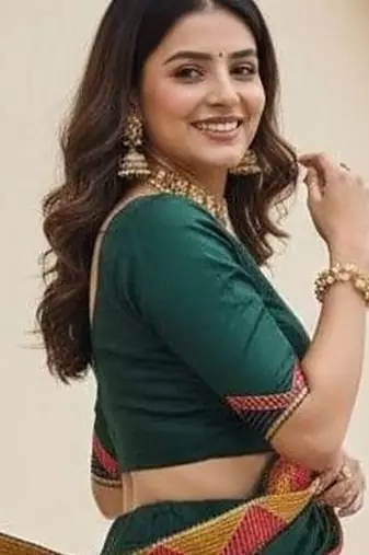 Thread Work Semi-Stitched Lehenga & Unstitched Blouse With Dupatta
