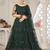 Embroidered Mirror Work Semi-Stitched Lehenga & Unstitched Blouse With Dupatta