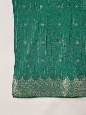 Women silk blend embroidered kurta sets with dupatta 4